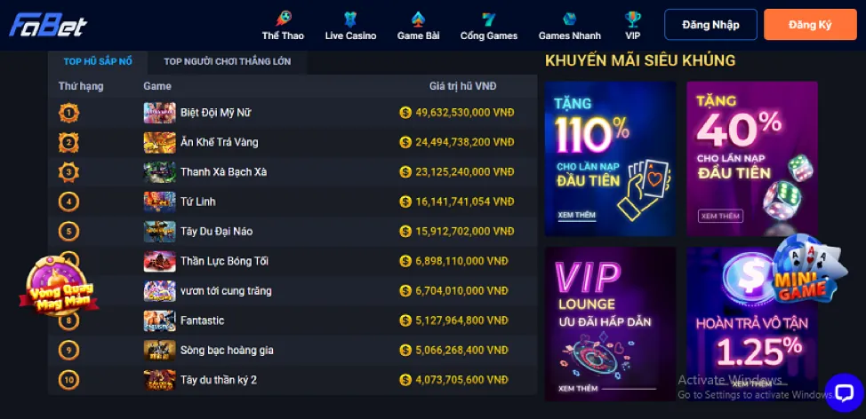 Thưởng chào mừng thành viên mới 100win nhà cái